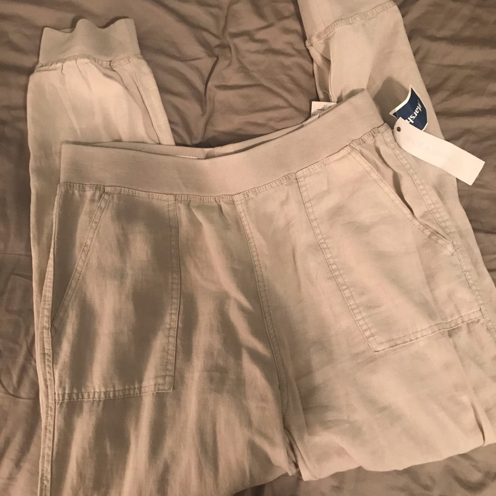 Tan joggers